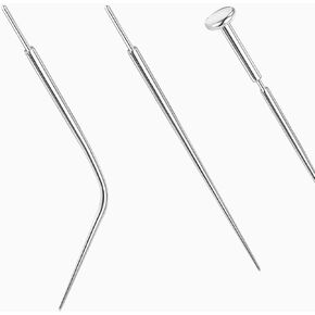 BodyAce G23 Titanium Threadless Piercing Taper, 14G 16G 18G 20G Piercing Taper Insertion Pin, Curved Body Piercing Stretching Kit Assistant Tool for Nose/Ear/Navel/Lip/Eyebrow