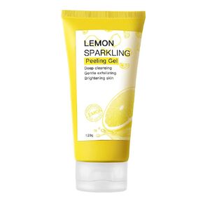 Peeling Gel Face Exfoliator, Lemon Sparkling Peeling Gel, Brightening Facial Exfoliator, Deep Exfoliating Face Exfoliator, Exfoliating Peeling Gel, Gently Daily Exfoliates For All Skin Types, 4.2 Oz in Saudi Arabia