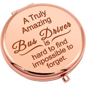 School Bus Driver Gifts Thank You Gifts Compact Makeup Mirror for Bus Driver Appreciation Gifts Folding Makeup Mirror Thanksgiving Graduation Christmas Birthday Gifts