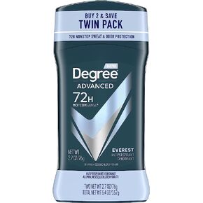 Degree Men Antiperspirant Deodorant 72-Hour Sweat and Odor Protection Everest Antiperspirant For Men With MotionSense Technology 2.7 oz, Twink Pack in Saudi Arabia
