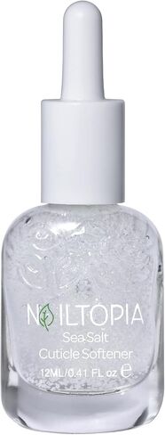 Nailtopia Dead Sea Salt Cuticle Softener - Exfoliates, Strengthens And Hydrates - Vegan And Cruelty Free - Increases Vitality Of Cuticle - Helps Formation Of New Nails - 0.41 Oz Nail Treatment in Saudi Arabia