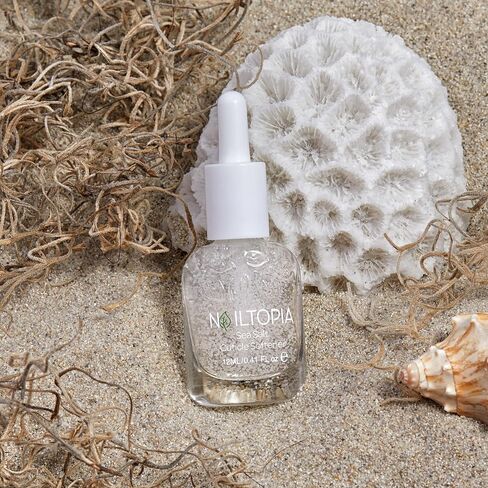 Nailtopia Dead Sea Salt Cuticle Softener - Exfoliates, Strengthens And Hydrates - Vegan And Cruelty Free - Increases Vitality Of Cuticle - Helps Formation Of New Nails - 0.41 Oz Nail Treatment in Saudi Arabia
