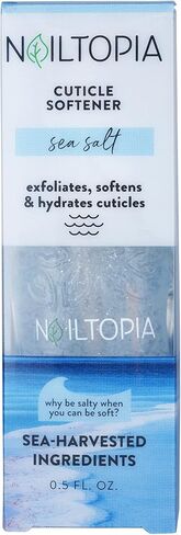 Nailtopia Dead Sea Salt Cuticle Softener - Exfoliates, Strengthens And Hydrates - Vegan And Cruelty Free - Increases Vitality Of Cuticle - Helps Formation Of New Nails - 0.41 Oz Nail Treatment in Saudi Arabia