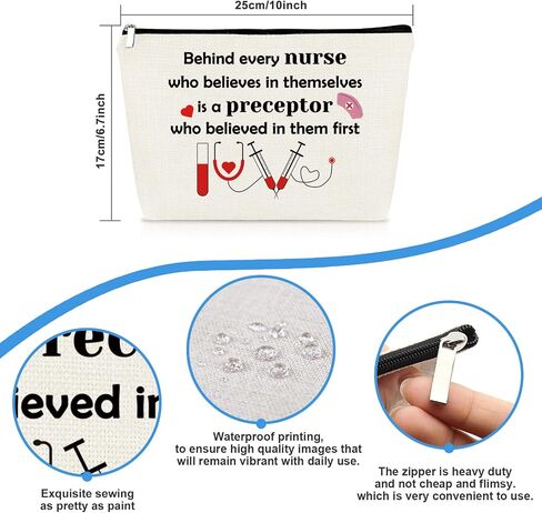 Future Nurse Gift Nursing Student Gifts Makeup Bag for Women Nurse Week Day Gift Cosmetic Bag Pouch Nursing Graduation Gift Inspirational Birthday Gift for Nurse Practitioner Nurses Appreciation Gift in Saudi Arabia