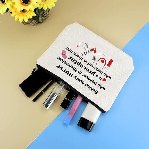 Future Nurse Gift Nursing Student Gifts Makeup Bag for Women Nurse Week Day Gift Cosmetic Bag Pouch Nursing Graduation Gift Inspirational Birthday Gift for Nurse Practitioner Nurses Appreciation Gift in Saudi Arabia