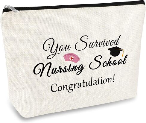 Future Nurse Gift Nursing Student Gifts Makeup Bag for Women Nurse Week Day Gift Cosmetic Bag Pouch Nursing Graduation Gift Inspirational Birthday Gift for Nurse Practitioner Nurses Appreciation Gift in Saudi Arabia