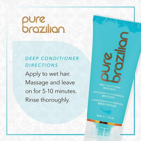 PURE BRAZILIAN - 4 Piece Essential Travel Size Kit: Anti-Frizz Shampoo, Conditioner, Serum & Masque in Saudi Arabia
