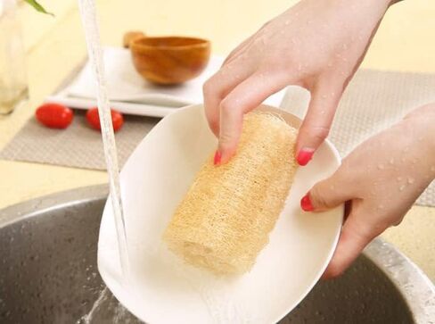 ليفة استحمام طبيعية من قطعتين لتنظيف الجسم، ليفة تقشير الوجه in Kuwait