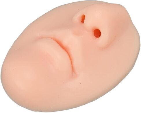 3D Silicone Nose and Mouth Model Face Silicone Model for Ear Nose Mouth,Silicone Model for Nose Earrings Display,Piercing Practice Tool,Simulation Artificial Human Model(Dark Skin Color) in Saudi Arabia