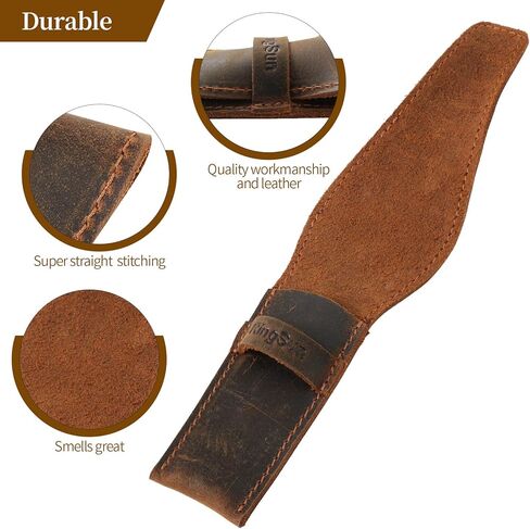 حقيبة شفرات الحلاقة الآمنة من رينج صن، حقيبة سفر جلدية بشفرات الحلاقة، غطاء ماكينة حلاقة مستقيمة آمنة للحواف المزدوجة، RS04 in Kuwait