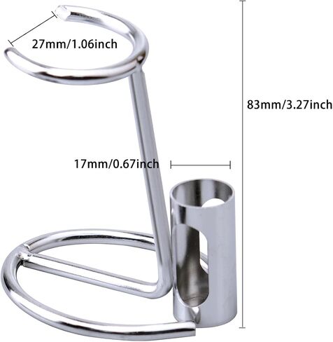 Shaving Razor and Brush Stand Universal Holder for Safety Razor Storage Shave Brush Holder, Black. in Kuwait