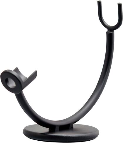 Shaving Razor and Brush Stand Universal Holder for Safety Razor Storage Shave Brush Holder, Black. in Kuwait