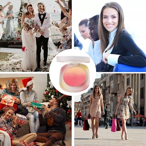 لوحة مكياج روزاردين بلاش - لوحة أحمر خدود متدرجة - مسحوق أحمر خدود للخدود والشفاه والجفن - أحمر خدود غير لامع مقاوم للماء ويدوم طويلاً - مسحوق أحمر خدود ناعم وخفيف الوزن وقابل للبناء للنساء in Saudi Arabia