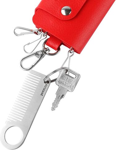Stainless Steel Keychain Comb Small Pocket Comb Mini Anti-static Beard Mustache Comb 3.15 inches in Saudi Arabia