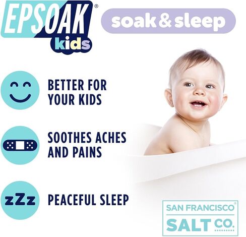 Epsoak Kids Lavender Soak & Sleep ملح إبسوم - كيس 2 رطل in Saudi Arabia