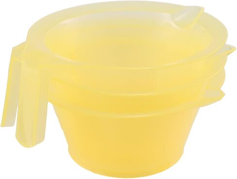 Hair Color Mixing Bowl, 3pcs Plastic Hair Dye Bowl with Handle Color Mixing Tint Bowl Hair Color Mixing Tool for Salon Hairdressing, Pink in Kuwait