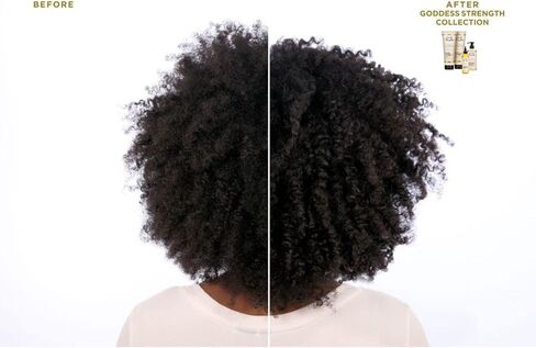 شامبو Carol's Daughter Goddess Strength الخالي من الكبريتات، وبلسم الشعر، وبلسم يُترك على الشعر، وزيت معالجة الشعر المصنوع من زيت الخروع (4 منتجات) in Kuwait