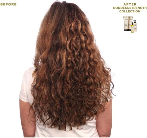 شامبو Carol's Daughter Goddess Strength الخالي من الكبريتات، وبلسم الشعر، وبلسم يُترك على الشعر، وزيت معالجة الشعر المصنوع من زيت الخروع (4 منتجات) in Kuwait