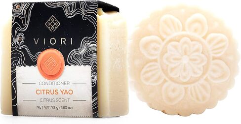 VIORI Citrus Yao Shampoo & Conditioner Bar Set - Handcrafted with Longsheng Rice Water & Natural Ingredients - Sulfate-free, Paraben-free, Phthalate-free, pH balanced 100% Vegan in Kuwait