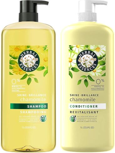 Herbal Essences Shine Collection Shampoo and Conditioner Bundle, with Chamomile, Color Safe, 29.2 Fl Oz in Saudi Arabia