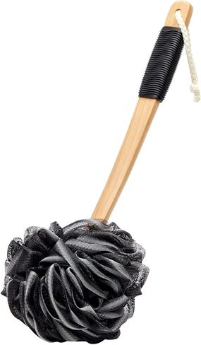 Loofah Set with Long Handle Back Scrubber, 2 Shower Loofahs Bath Sponge and Hook for Men Women in Saudi Arabia