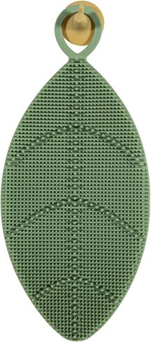 Daily Leaves of Life Silicone Scrubber - Set - Includes 3 Leaf-Shaped Silicone Scrubbers. Each Scrubber is Uniquely-Sized to Cleanse and Exfoliate Your Face, Body and Feet. in Saudi Arabia