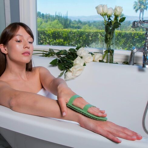 Daily Leaves of Life Silicone Scrubber - Set - Includes 3 Leaf-Shaped Silicone Scrubbers. Each Scrubber is Uniquely-Sized to Cleanse and Exfoliate Your Face, Body and Feet. in Saudi Arabia