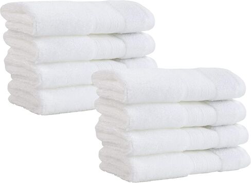 Made Here American Heritage by 1888 Mills 100% Organic Cotton Luxury Washcloth(8pk) - White in Saudi Arabia