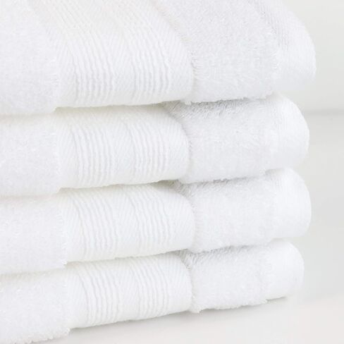 Made Here American Heritage by 1888 Mills 100% Organic Cotton Luxury Washcloth(8pk) - White in Saudi Arabia