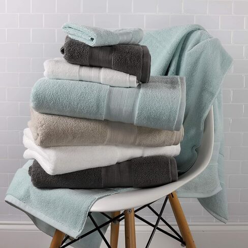 Made Here American Heritage by 1888 Mills 100% Organic Cotton Luxury Washcloth(8pk) - White in Saudi Arabia