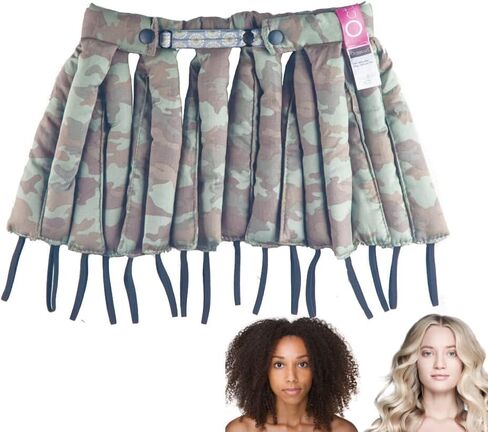 Octocurl Heatless Hair Curler (Short Hair) - Hair Rollers for Heatless Curls | Heatless Hair Curlers to Sleep In | Heatless Curling Headband (Cotton Poplin - Can Do Camo) in Kuwait