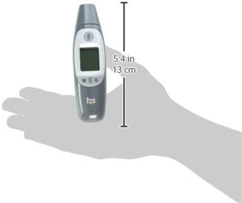 HealthSmart Digital Temporal Thermometer with No Contact Infrared Technology, Babies, Children or Adults, Test Temperature of Objects or Air with Alarm and Memory Function, FSA & HSA Eligible in Saudi Arabia
