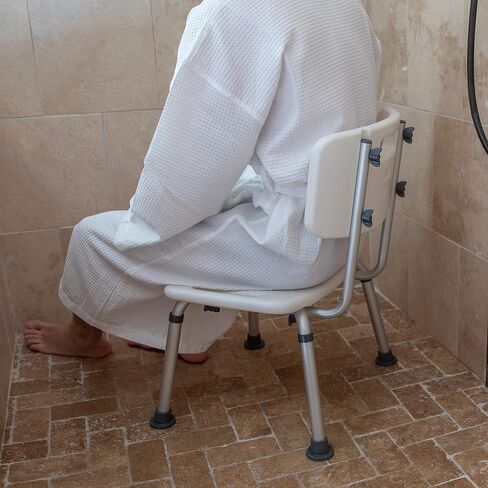 Flash Furniture HERCULES Series Tool-Free and Quick Assembly, 300 Lb. Capacity, Adjustable Gray Bath & Shower Chair with Non-slip Feet in Saudi Arabia
