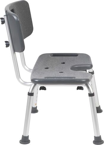Flash Furniture HERCULES Series Tool-Free and Quick Assembly, 300 Lb. Capacity, Adjustable Gray Bath & Shower Chair with Non-slip Feet in Saudi Arabia