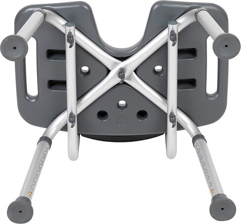 Flash Furniture HERCULES Series Tool-Free and Quick Assembly, 300 Lb. Capacity, Adjustable Gray Bath & Shower Chair with Non-slip Feet in Saudi Arabia