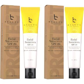 واقي من الشمس للوجه بعامل حماية من الشمس 20 - واقي من الشمس معدني للوجه، واقي من الشمس صديق للشعاب المرجانية بمكونات طبيعية وعضوية، واقي من الشمس قابل للتحلل البيولوجي، واقي من الشمس من أكسيد الزنك للاستخدام اليومي، واقي من الشمس للوجه بحجم مناسب للسفر in Kuwait