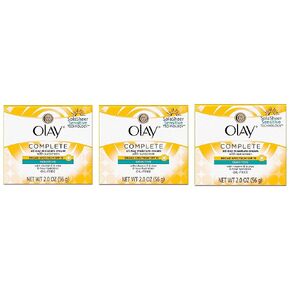 Face Moisturizer by Olay, Complete All Day Moisture Face Cream with Sunscreen, SPF 15, Sensitive Skin, 2.0 Oz (Pack of 3) in Kuwait