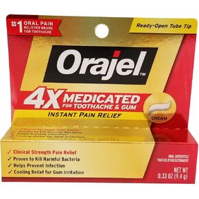Orajel كريم طبي لتخفيف آلام الأسنان/اللثة 4 مرات لكل منها (عبوة اقتصادية مكونة من 6 قطع) in Kuwait