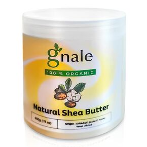gnale Shea Butter Jar 500g(17oz), African Shea Butter Raw Organic. Body Butter Skin Moisturizer for Face Skin and Hair, Pure Raw Shea Butter for DIY Lotion, Oil, Cream, Soap in Saudi Arabia