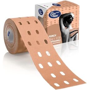CureTape® Punch Pink | شريط علم الحركة المثقوب | المزيد من التمدد والتهوية| شريط ك لآلام المفاصل والركبة والكاحل والكتف | شريط علم الحركة للعلاج الطبيعي | شريط طبي مقاوم للماء in Kuwait