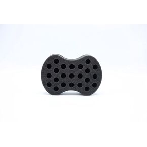 Wooden Interchangeable Hair Sponges for Black Men & Women With Afro, Natural Hair, Twisting & Curl Sponge Hair Brush, Large and Small Holes for Freeform Dreads, Coils, Curls, Twists and Beards