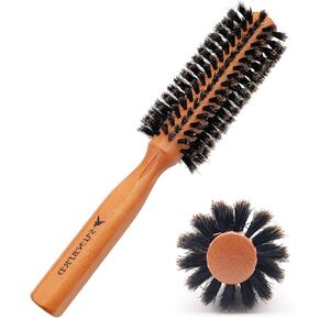 SUNBIRD Wild Boar Bristle Large Round Brush Hair Brush - For Men, Women, Kid, Dry, Wet, Fine, Thick, Curly Hair Styling, Adding Hair Volume and Shine in Saudi Arabia
