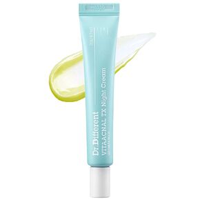 Dr. Different VITAACNAL TX Night Cream for Face - Soothing & Nourishing Retinal Sebum Control Night Cream For Acne-Prone Skin - Blackheads Care Oil-Free Treatment Removes Dead Skin Cells 0.7oz. in Saudi Arabia