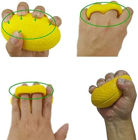 Finger Grip Ball, Stroke Hemiplegia Rehabilitation Training Equipment, Hand Finger Strength Massage Grip Ball (Hard) in Kuwait