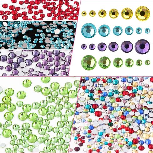 Nail brush Rhinestones set 12 Colors AB crystal rhinestones for nails,5PCS Double-Ended fine liner acrylic nail brush Nail Art Design Brush Upgraded Point Drill Drawing Brush Pen Dotting Tools Set in Saudi Arabia