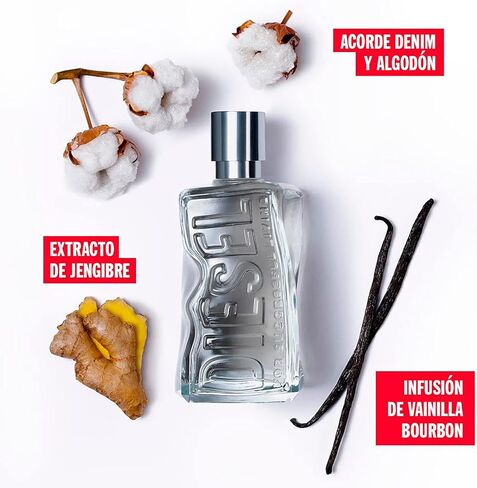D by Diesel Refillable Eau de Toilette Spray for Everyone – Men and Women – Ginger Extract, Denim Cotton Accord, Vanilla Bourbon Extract, Lavender Heart in Saudi Arabia