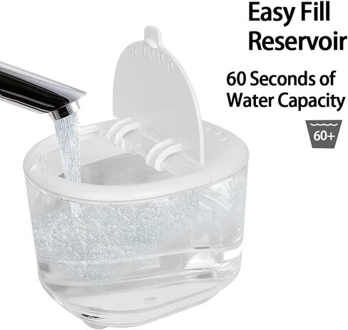 Replacement Parts for Waterflosser Oral Irrigator Dental Compatible with Waterpik Sonic Fusion Portable Water Flosser SF-01W SF-01 Reservoir Gasket Valve (SF-01W Black Tank) in Saudi Arabia