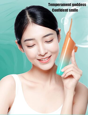 جهاز تنظيف الاسنان بالماء بدون سلك غير كهربائي للمنزل والسفر، جهاز تنظيف الفم محمول سهل الاستخدام وبأسعار معقولة، مزيل حجر اللوزتين امن للنساء الحوامل والاطفال. ترقية وتغيير تدريجي in Kuwait