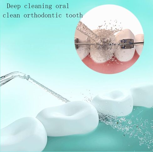 جهاز تنظيف الاسنان بالماء بدون سلك غير كهربائي للمنزل والسفر، جهاز تنظيف الفم محمول سهل الاستخدام وبأسعار معقولة، مزيل حجر اللوزتين امن للنساء الحوامل والاطفال. ترقية وتغيير تدريجي in Kuwait