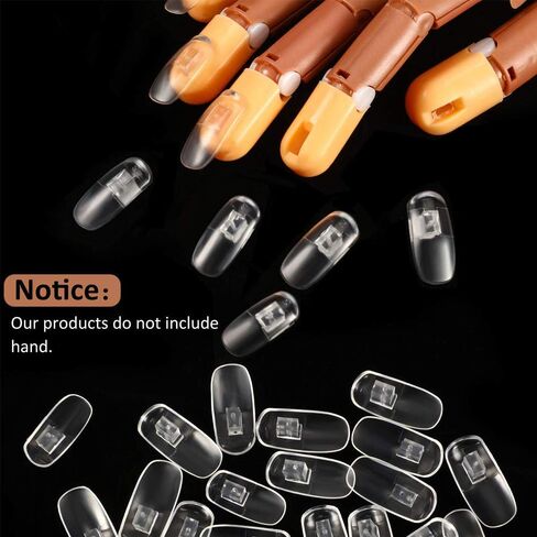 Hiistar Nail Trainning Practice HandNail Display Manicure Supply مرنة المنقولة كاذبة الأيدي وهمية للأظافر مانيكير - أفضل مانيكير DIY أداة ممارسة الطباعة in Kuwait